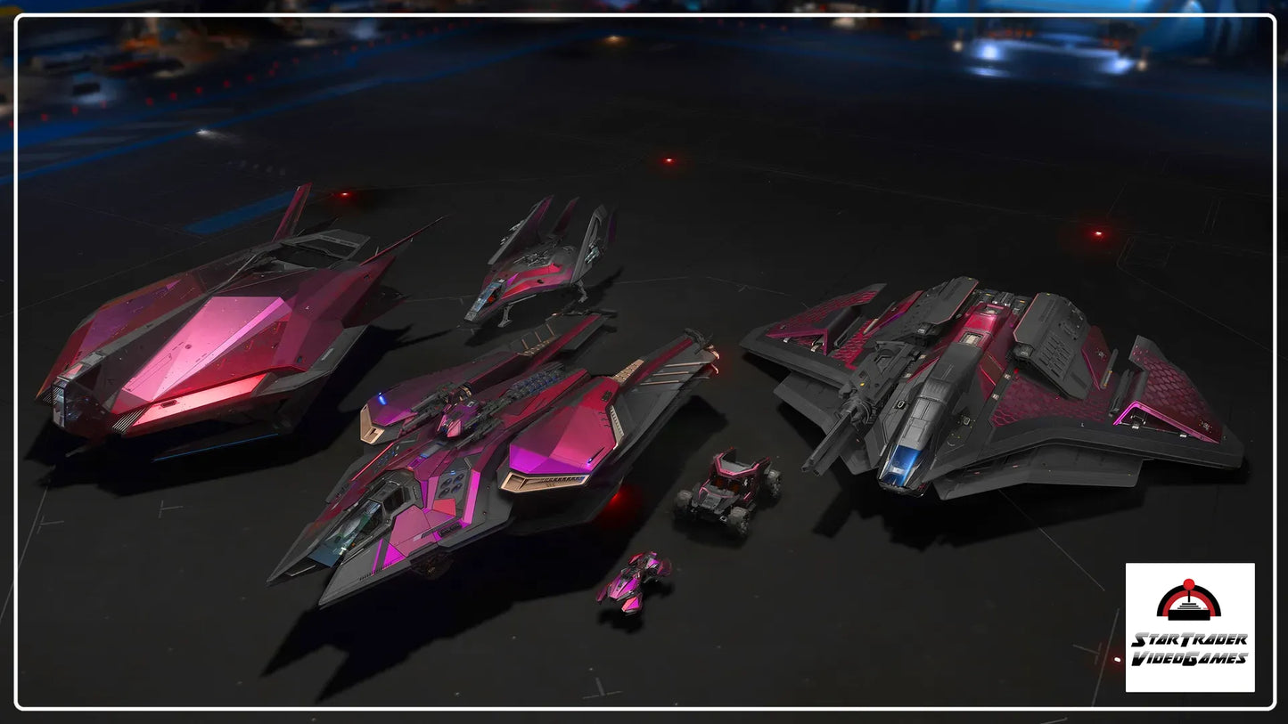Star Citizen Lovestruck Paint Pack x6 for Ares, Nomad, HoverQuad, Cyclone, Arrow, and Scorpius