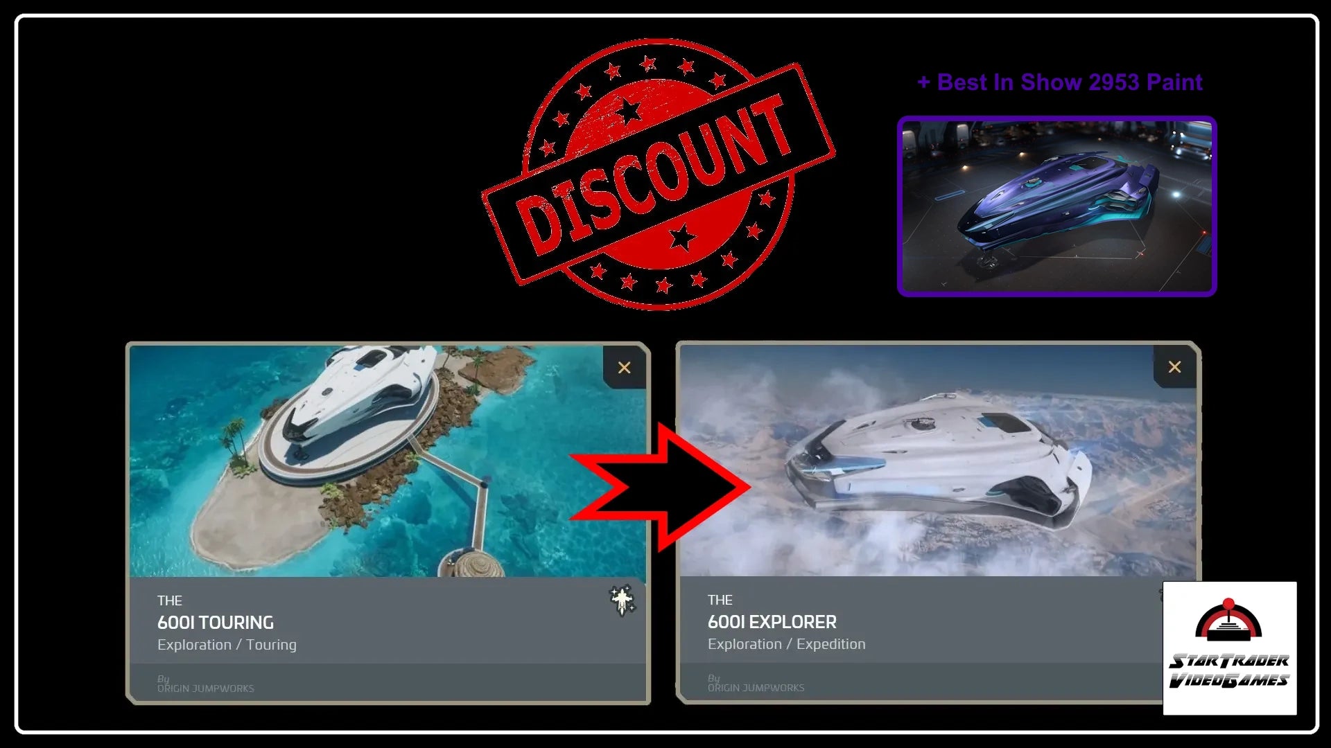 Star Citizen 600i Touring to 600i Explorer ship upgrade with 2953 Best in Show paint