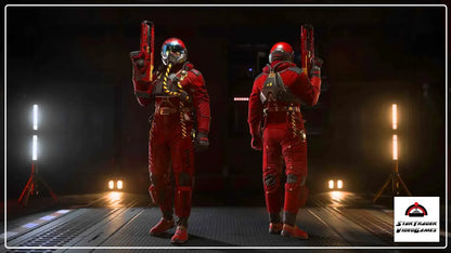 Star Citizen Tailwind Drake Flight Suit from the Redline Patch Bundle