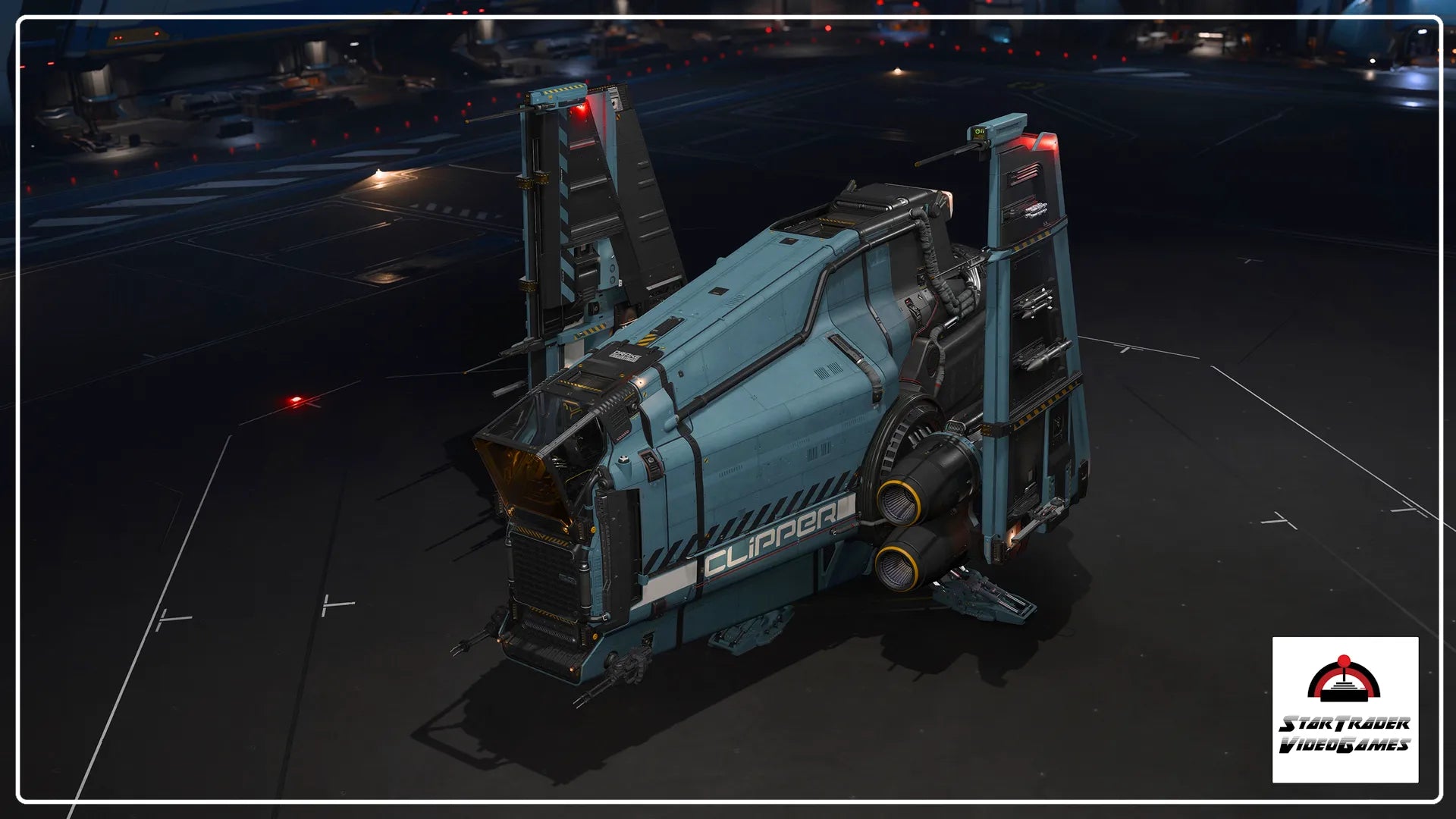 Clipper Cerulean paint for Star Citizen