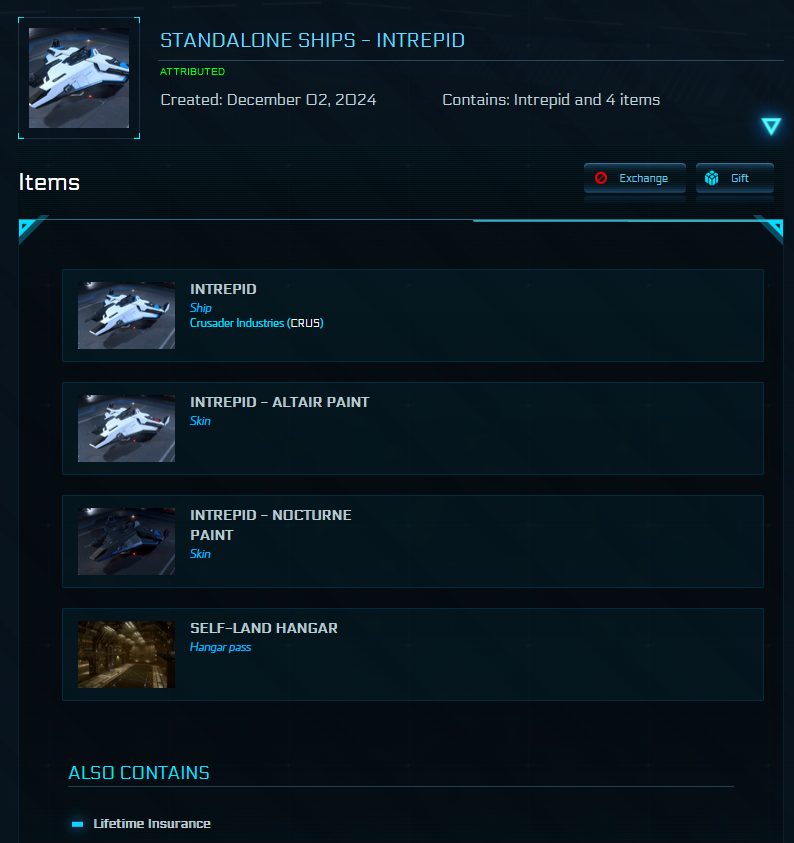 Crusader Intrepid LTI with Nocturne Paint Star Citizen detail