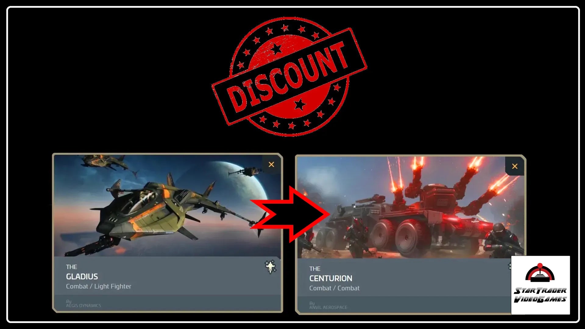 Star Citizen Gladius to Centurion ship upgrade CCU