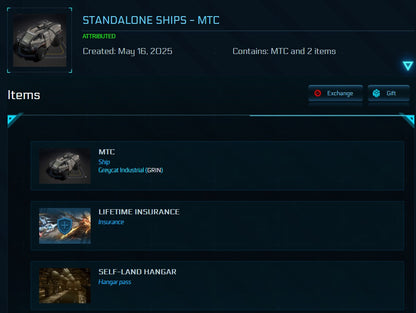 Greycat MTC LTI Star Citizen vehicle detail