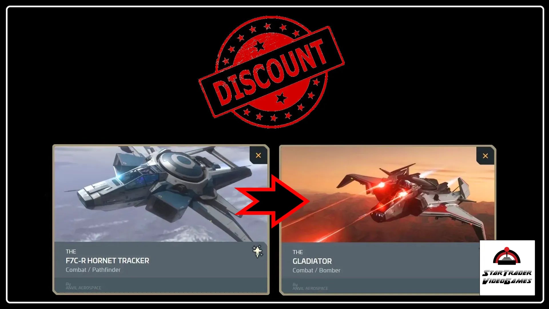 Star Citizen Hornet Tracker Mk I to Gladiator ship upgrade CCU