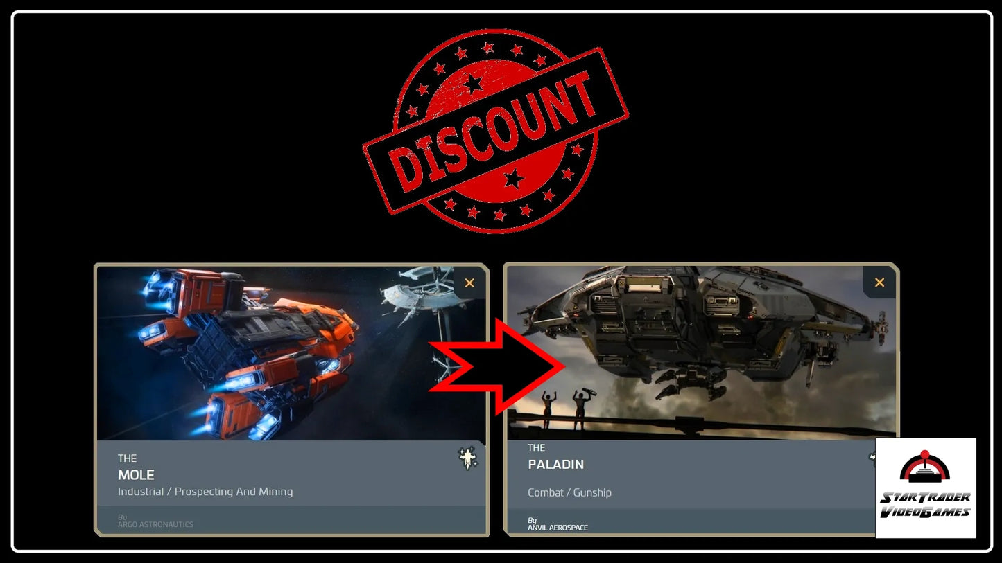 Star Citizen MOLE to Paladin ship upgrade CCU