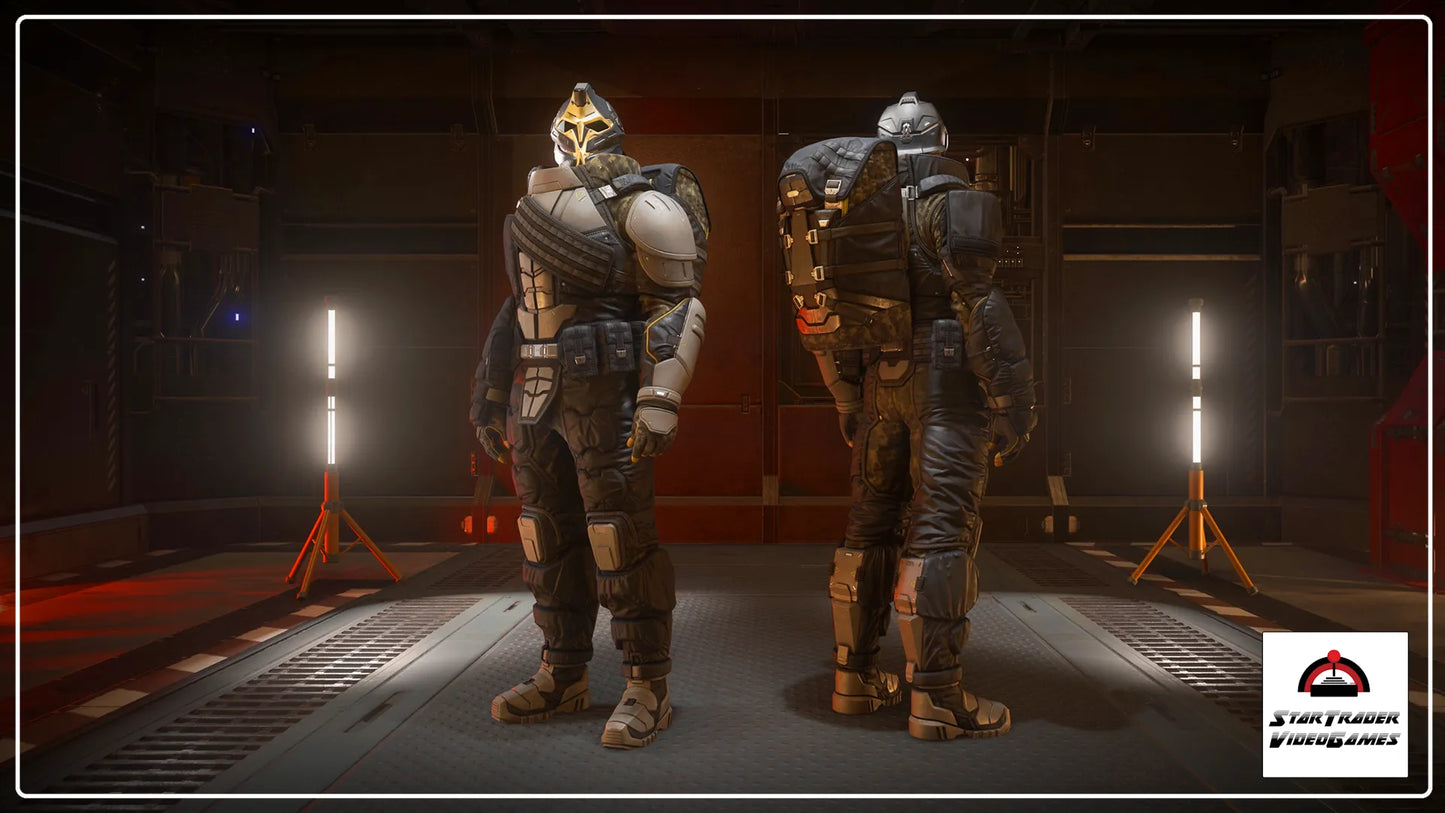 Sangar helmet and Morozov Aftershock armor set for Star Citizen
