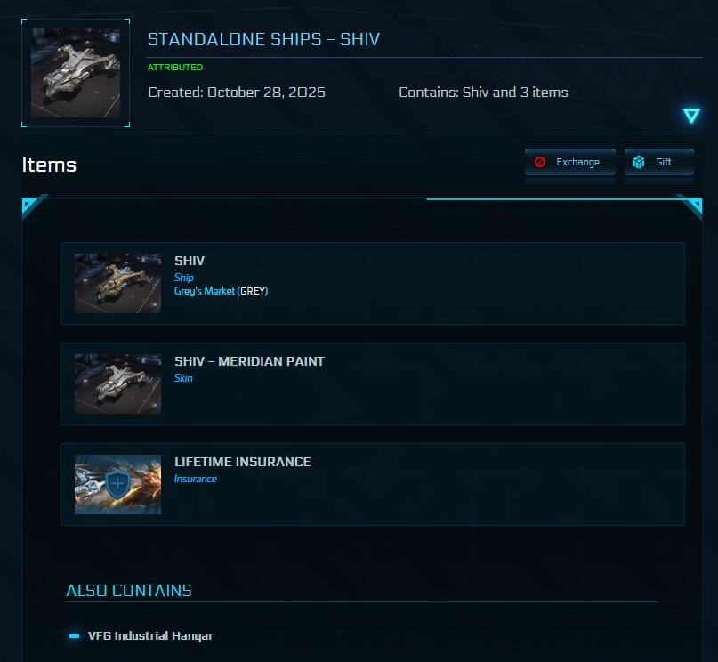 SHIV LTI with Meridian Paint Star Citizen detail