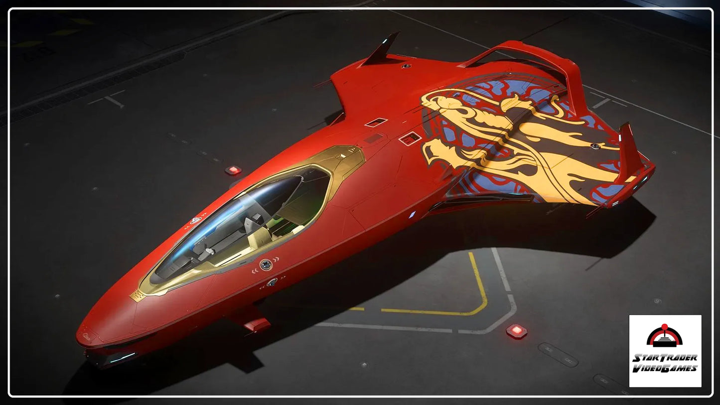 Star Citizen 100i 2954 Auspicious Red Dragon Livery
