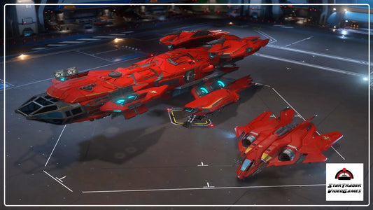 Star Citizen 2952 Auspicious Red Monkey Paints for Sabre and Constellation
