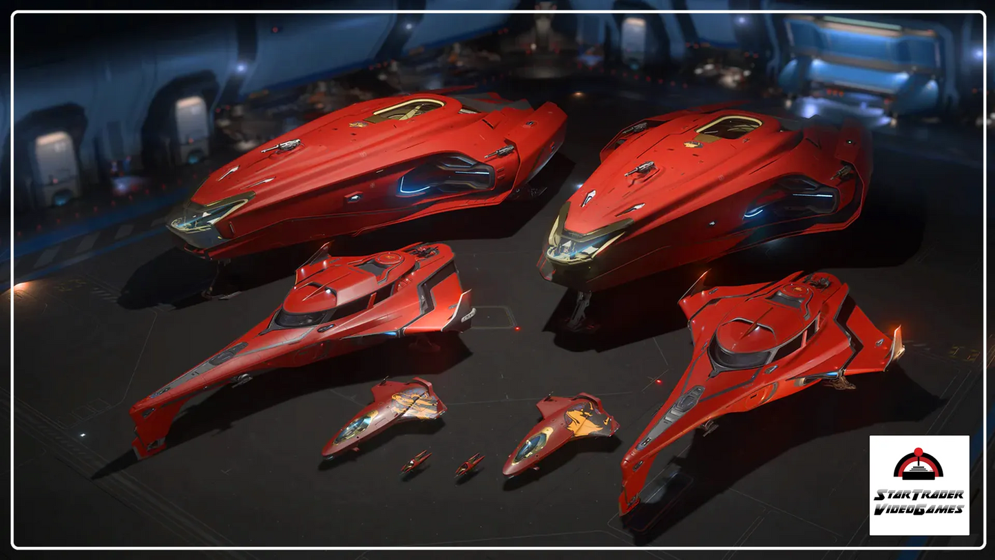 Star Citizen 2954 Auspicious Red Dog and Dragon Paints for 100i, 400i, 600i, and X1