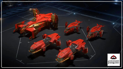 Star Citizen 2955 Auspicious Red Pig and Snake Paints for Fortune, Cutter, and Cutlass
