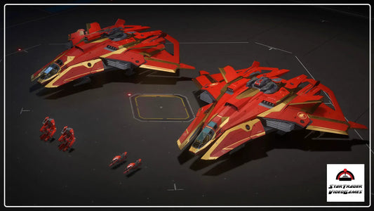 Star Citizen 2956 Auspicious Red Rat Paints for F8C Lightning, ATLS, and Pulse