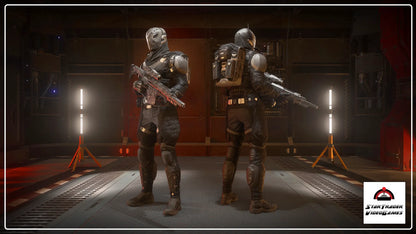 Star Citizen RRS Arden-SL Archangel armor set with helmet, core, arms, legs, and backpack