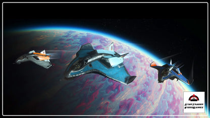 Star Citizen Avenger ICC Paints with Copernicus, De Biasio, and Kepler liveries