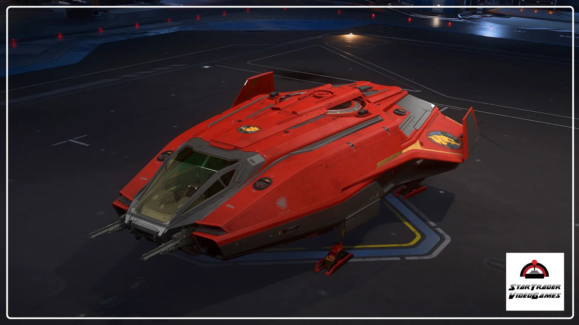Star Citizen C8 Pisces Auspicious Red Rooster Paint