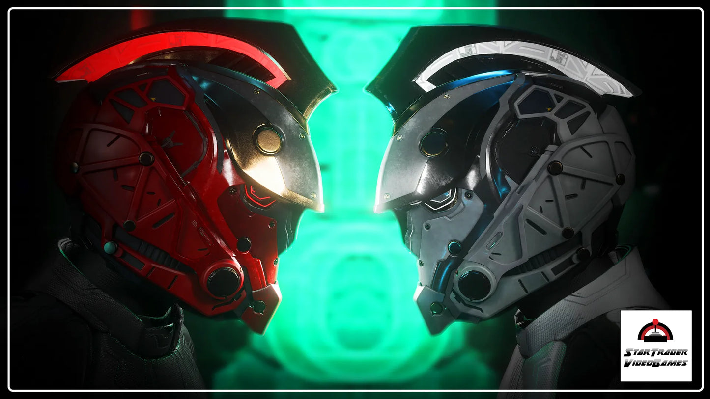 Star Citizen Caudillo Helmet Pack 2 with Wildfire and Steel color schemes