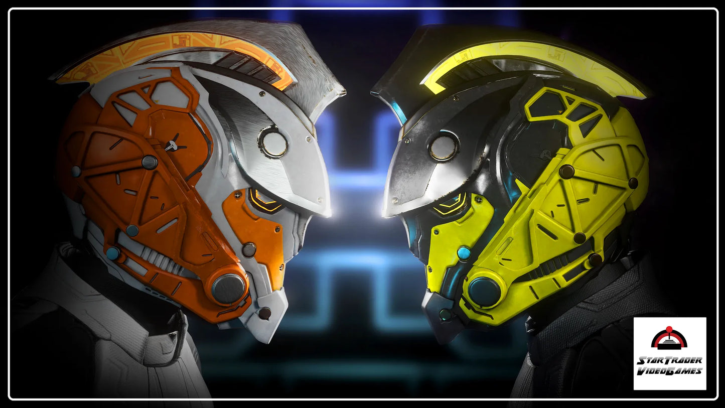Star Citizen Caudillo Helmet Pack 3 with Burnt Orange and Hazard color schemes