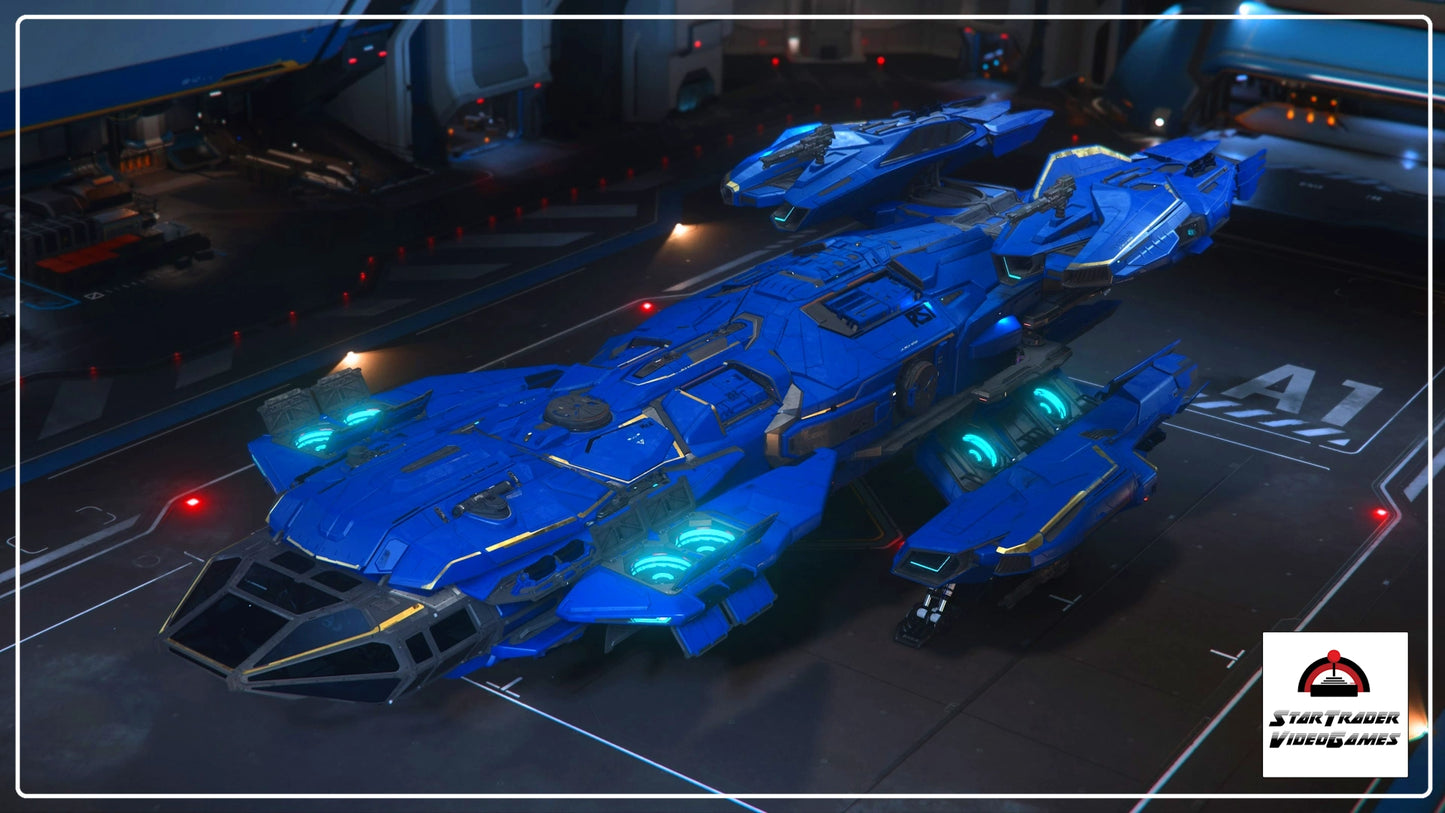 Star Citizen Constellation Invictus Blue and Gold Paint