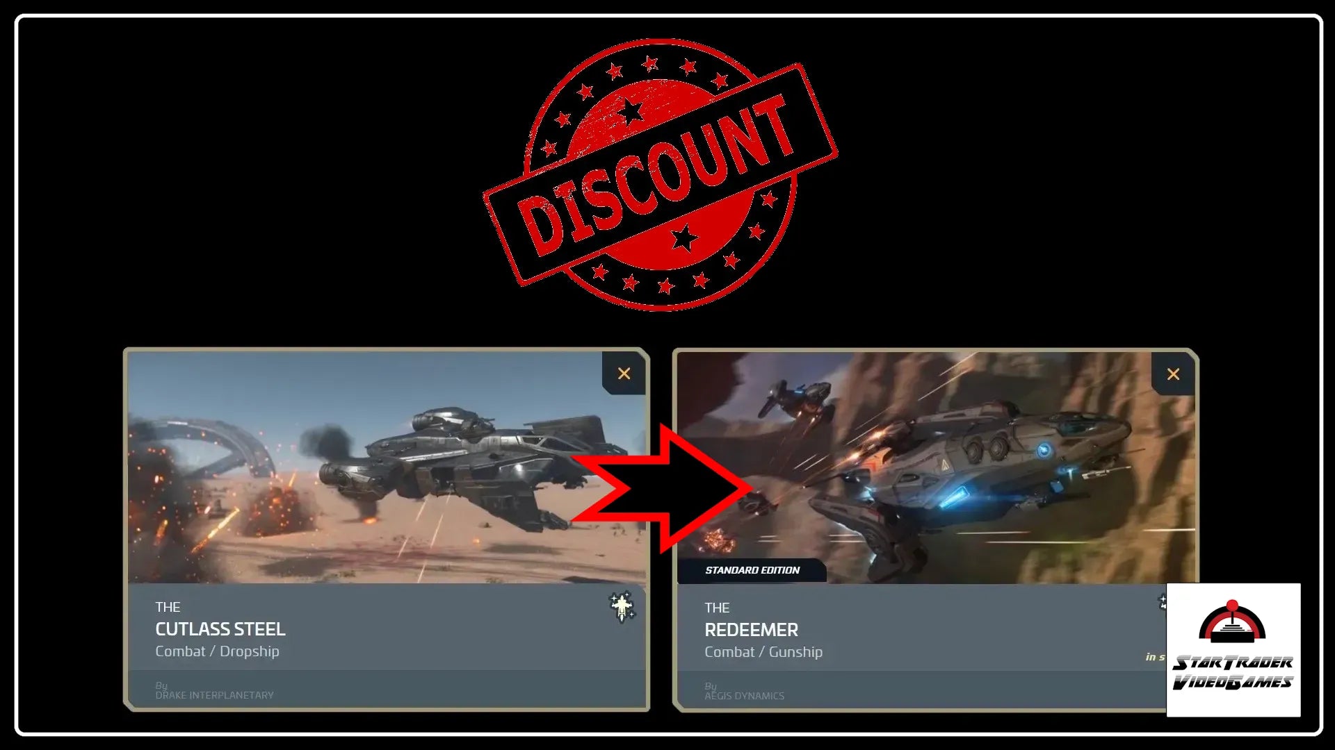 Star Citizen Cutlass Steel to Redeemer ship upgrade CCU
