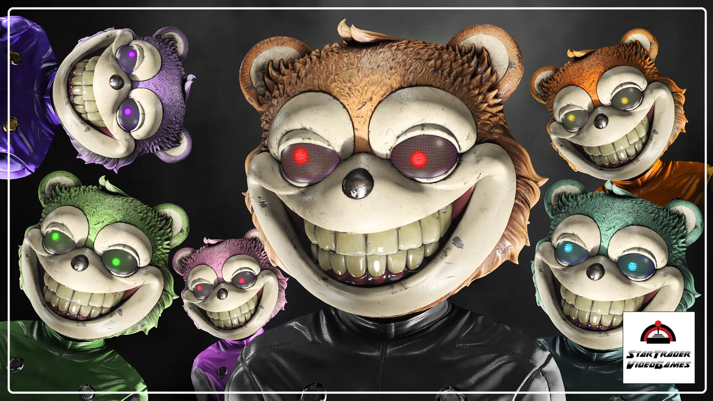 Star Citizen Dark Bear Helmets Collection Pack x6 with Dark, Orange, Lime, Blueberry, Grape, and Guava helmets