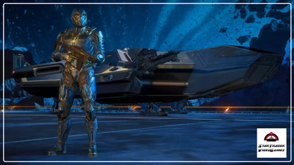 Star Citizen Epoque Aves Patch Bundle with Intrepid paint, P8-SC SMG, Aves armor set, and backpack