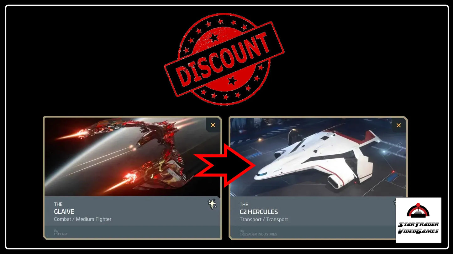 Star Citizen Glaive to C2 Hercules ship upgrade CCU
