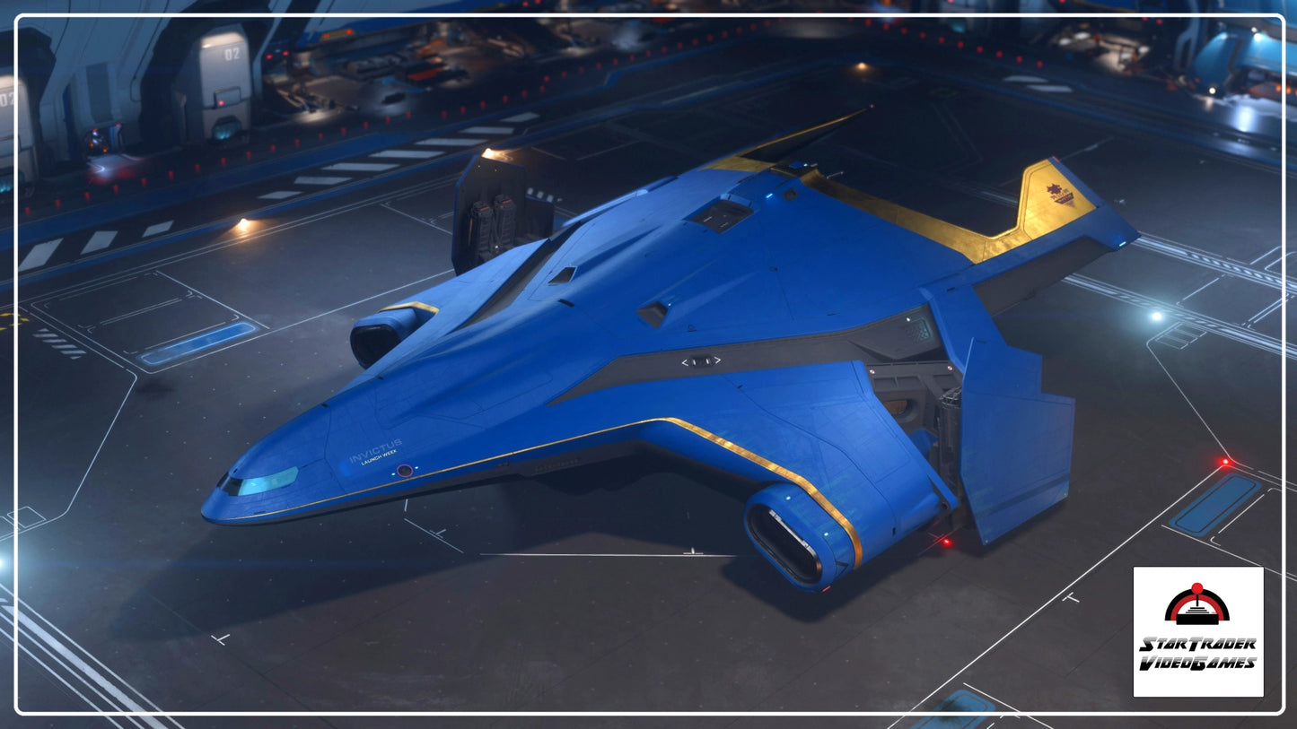Star Citizen Hercules Invictus Blue and Gold Paint