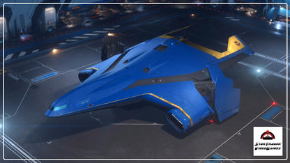 Star Citizen Hercules Invictus Blue and Gold Paint