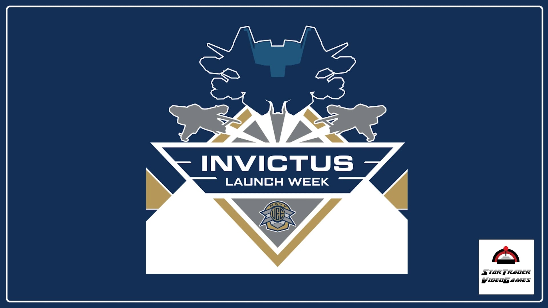 Star Citizen Invictus Blue and Gold Paints Collection for multiple ships and variants
