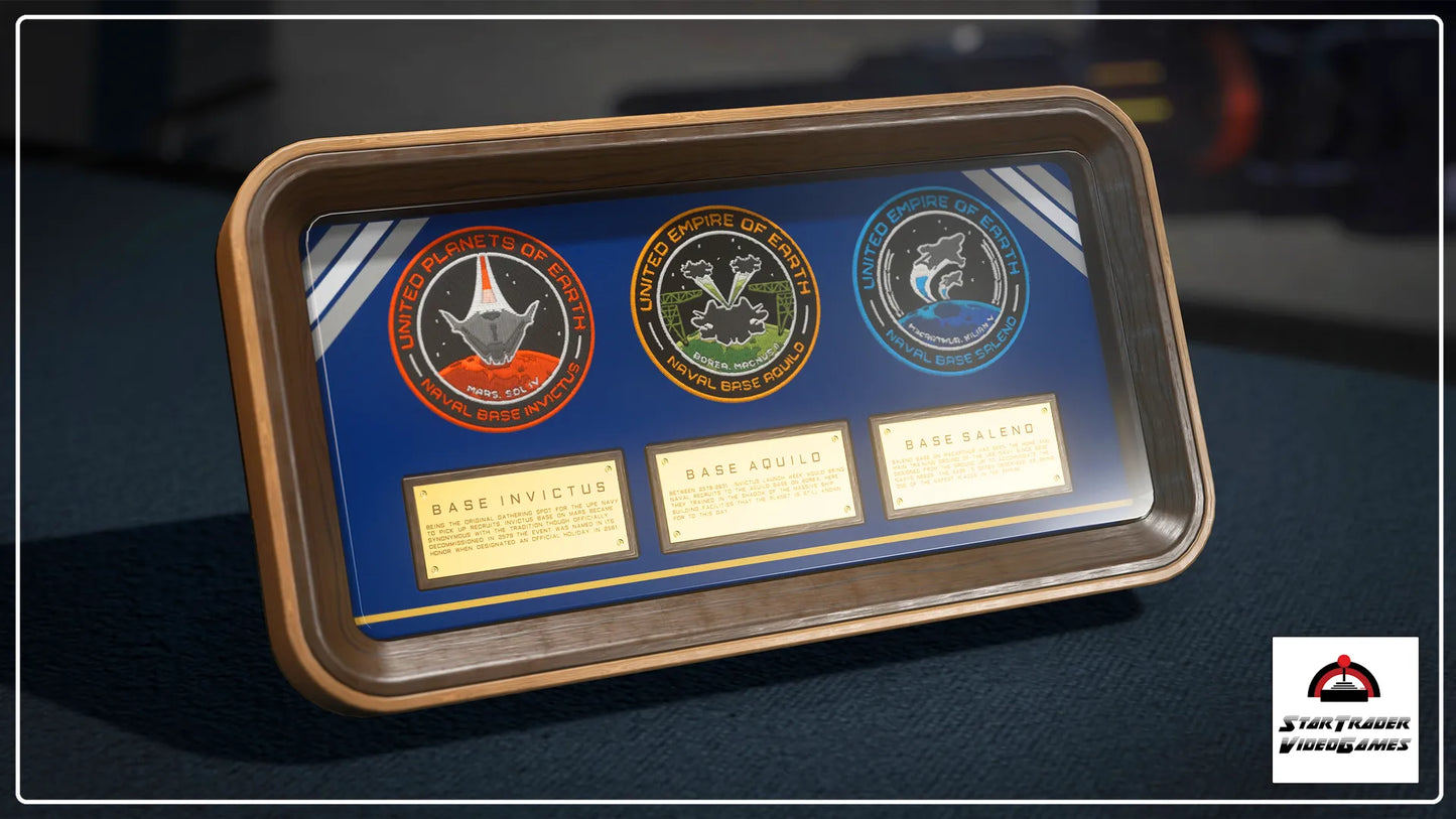 Star Citizen Invictus Patch Collection with display case
