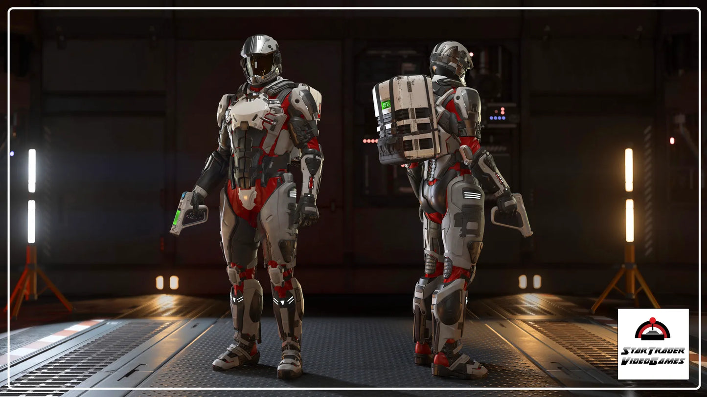 Star Citizen Medical Career Kit Medium with ORC-mkX Iceborn armor, ParaMed Medical Device, and MacFlex Backpack