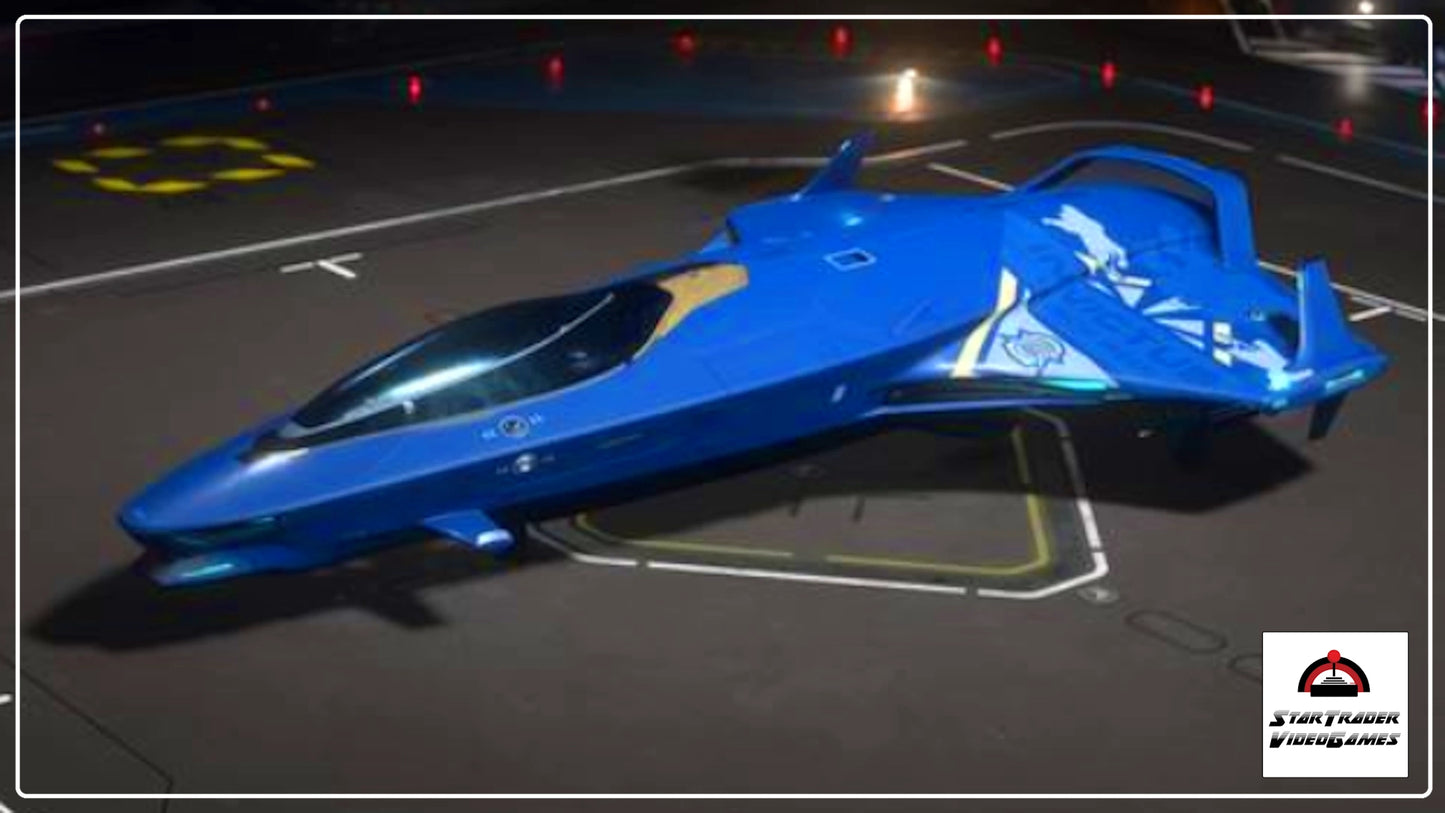 Star Citizen Origin 100i Invictus Blue and Gold Paint