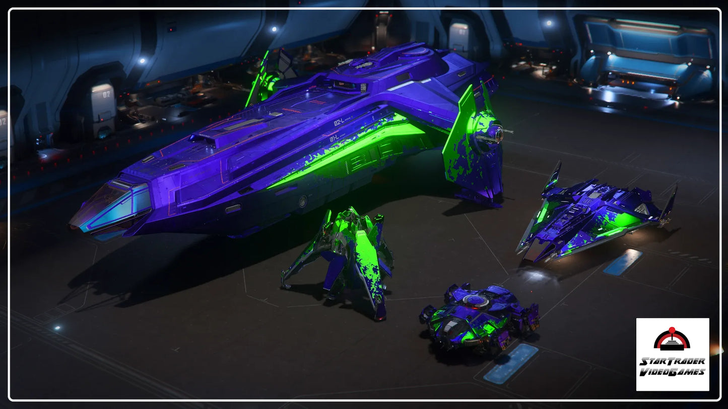Star Citizen Purple Haze Paints Collection for Carrack, Syulen, Terrapin, and Zeus Mk II