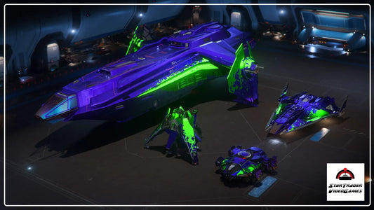 Star Citizen Purple Haze Paints Collection for Carrack, Syulen, Terrapin, and Zeus Mk II