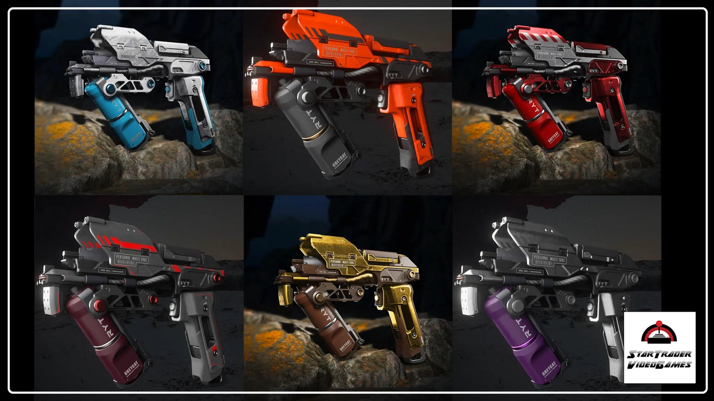 Star Citizen Pyro RYT Multi-Tool Collection with Black Cherry, Bloodline, Ghost, Harvester, Mirage, and Quicksilver editions