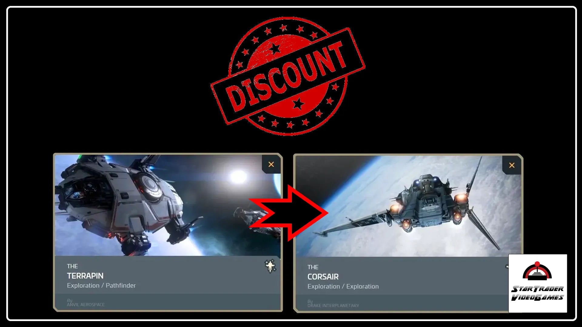 Star Citizen Terrapin to Corsair ship upgrade CCU