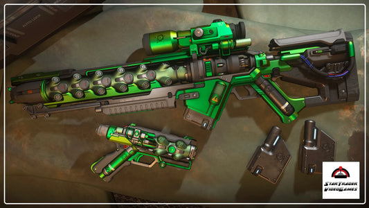 Star Citizen Venom Lightning Bolt Co Weapons Pack with Yubarev pistol and Atzkav sniper rifle