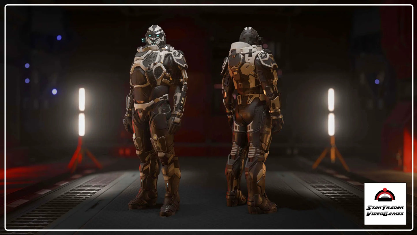 Star Citizen Voidripper Helmet and Defiance Armor Charcoal Set