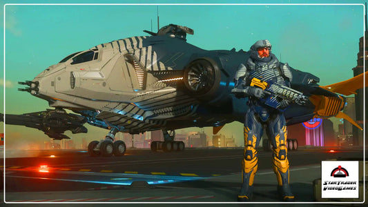 True Valor Patch Bundle for Star Citizen with Vanguard paint, Quartz SMG and DCP armor set